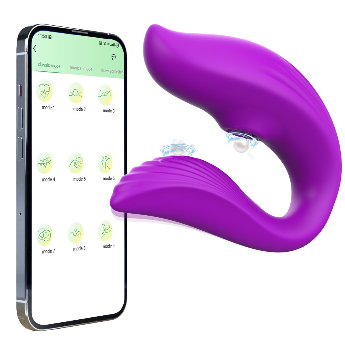 VIBRADOR EROTICO EN U CONTROL