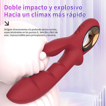 VIBRADOR DE CONEJO SILICONA