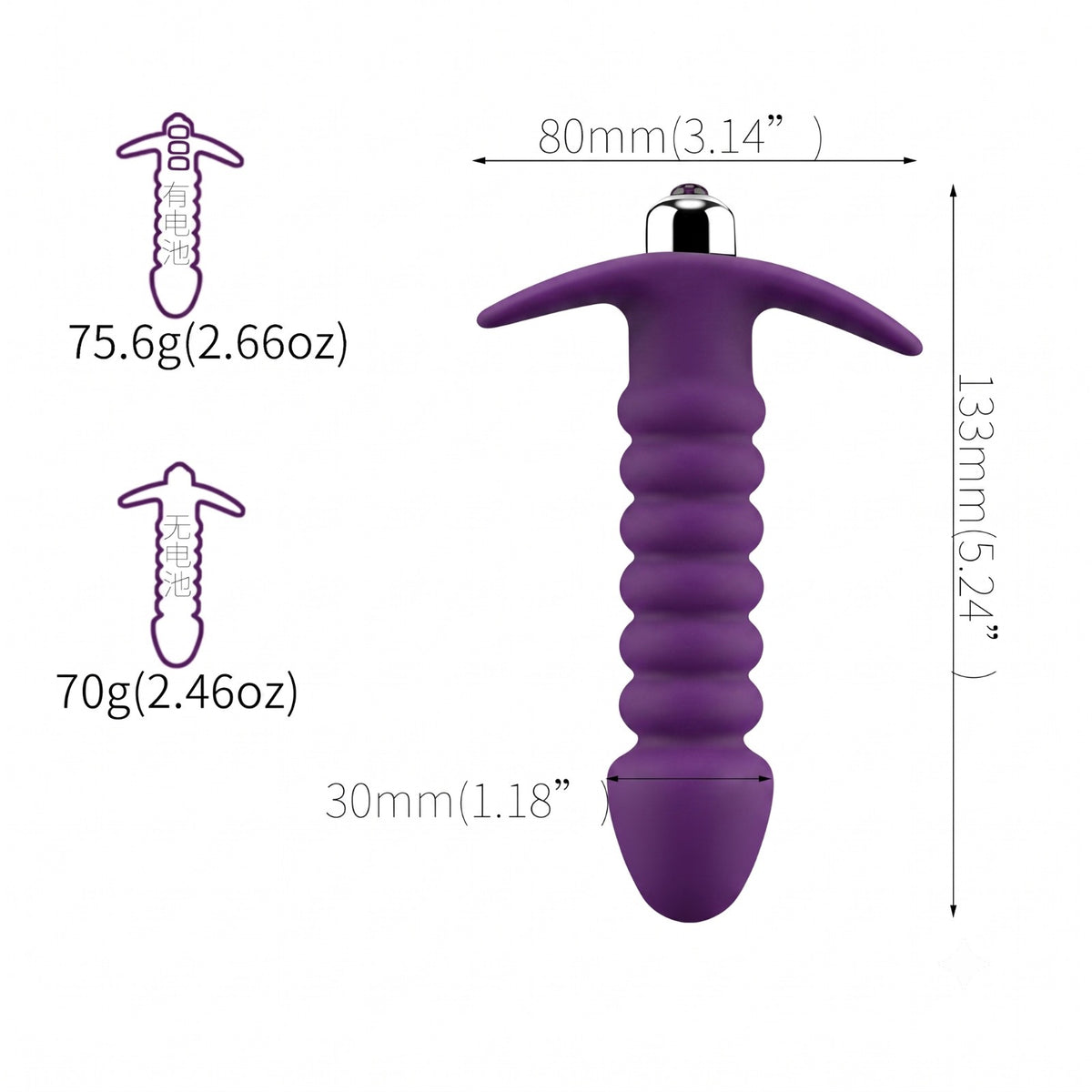 TAPON ANAL VIBRADOR H01061-1