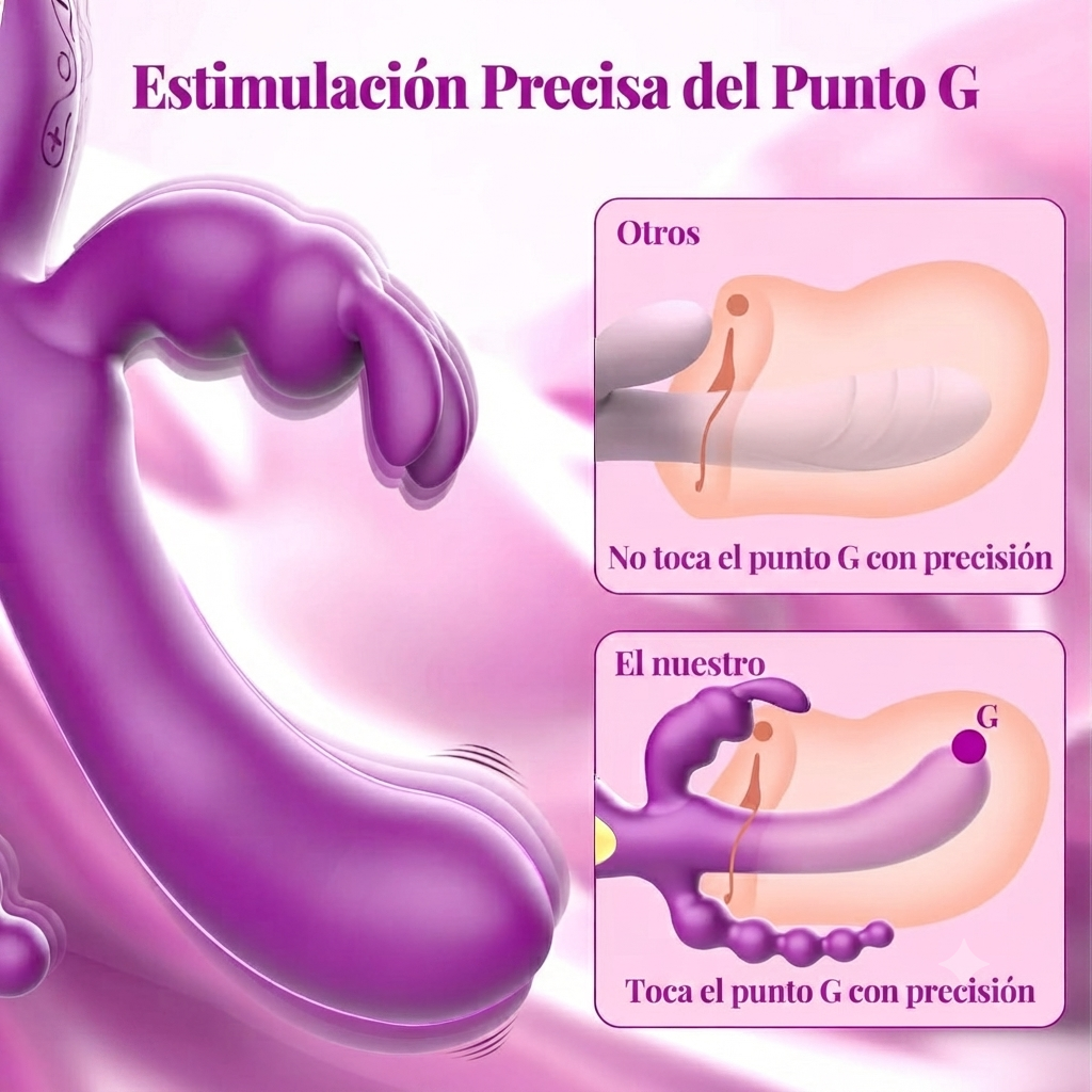 CONEJO VIBRADOR DOBLE ESTIMULO