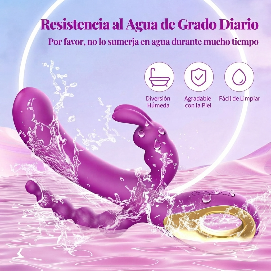 CONEJO VIBRADOR DOBLE ESTIMULO