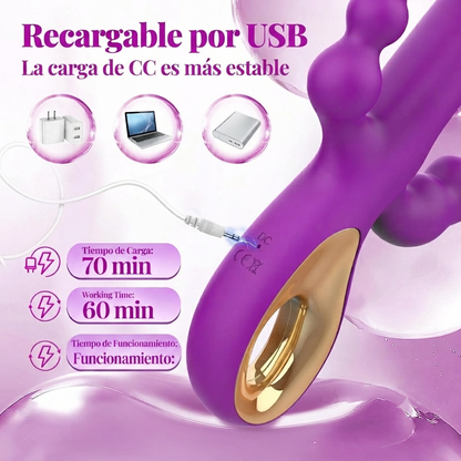 CONEJO VIBRADOR DOBLE ESTIMULO