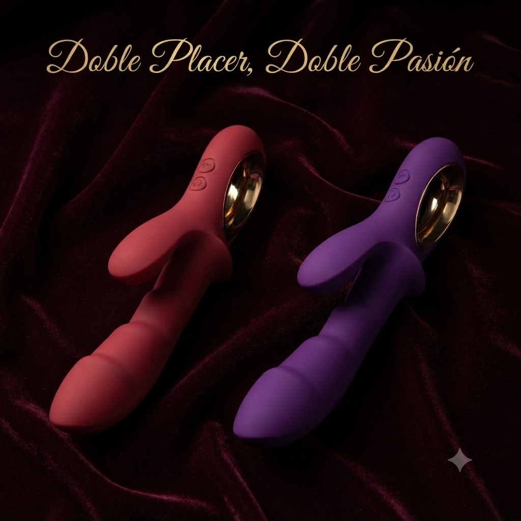 VIBRADOR DE CONEJO SILICONA