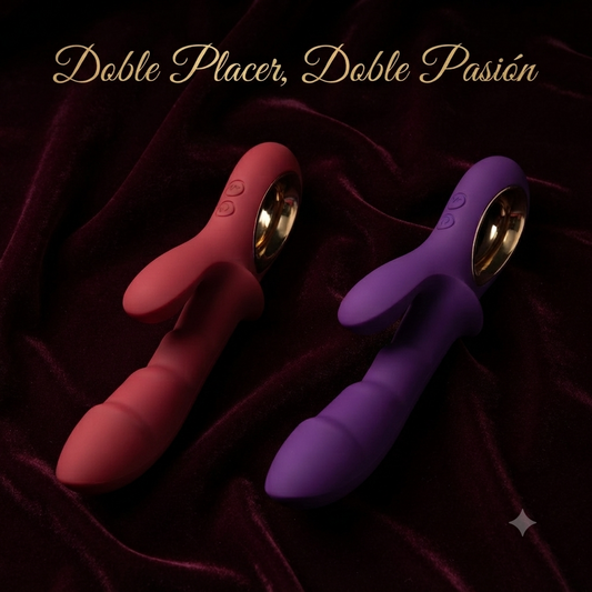 VIBRADOR DE CONEJO SILICONA