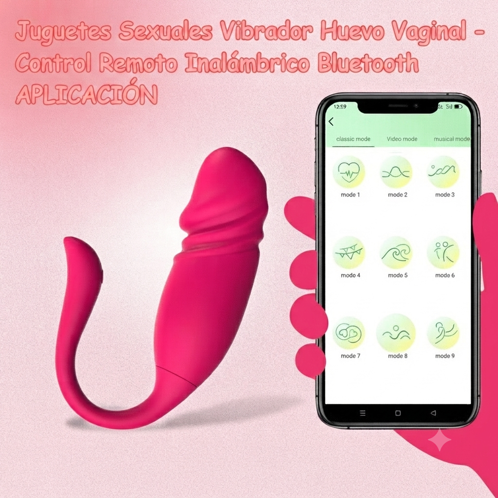 VIBRADOR CON CONTROL REMOTO APP